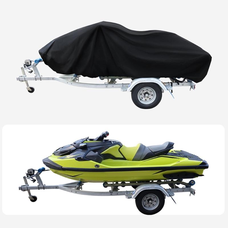 Boats Dusts Protecting Cover Professional Universals Kayaks Cover with Stretch Border for Craft Storage Hauling