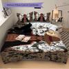 One Piece Adventure Printed 3pcs Bedding Set Soft Microfiber 1 Duvet Cover And 2 Pillowcases Home Bedroom Decor Xmas Gift Ek176