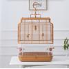 Factory Source Pet Cage Tiger Skin Black Phoenix Peony Parrot Myna Breeding Cage Anti-splash Anti-spray Anti-flying Bird Cage