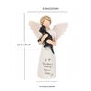 Dog Angel Figurine Statue Angel of Friendship Remembrances Gift Pet Memorials Gift Table Ornament for Office Home Decors
