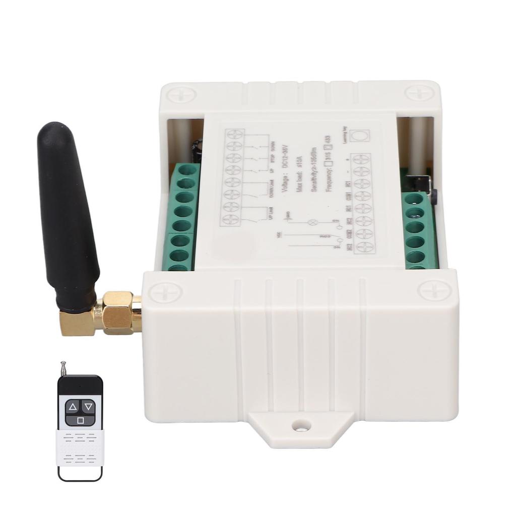 Motor Fernbedienungsschalter DC 12V 24V 36V 433MHz Einstellbarer Motor Vorwärts und Rückwärts Fernbedienung