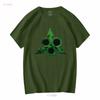 Nurgle Symbol Classic Logo T Shirt Funny Mens Vintage Washed Homme Soft Streetwear Slightly Stretched Graphic Versatile Unisex