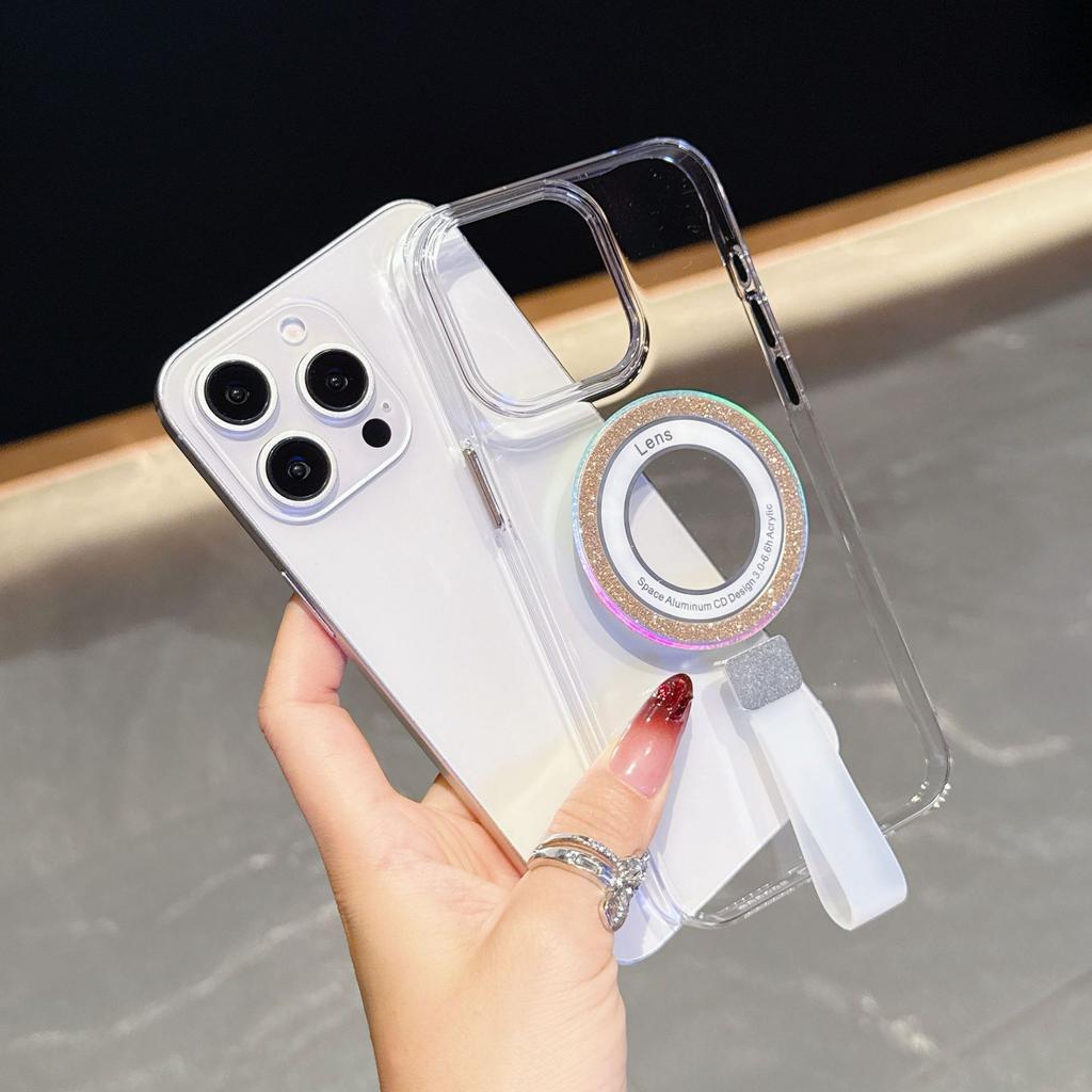 Transparent Shockproof Apple 15 ProMax Bracelet Case