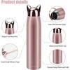 Cute Cat Water Bottle, Stainless Steel Insulated Water Bottles Thermos Vacuum Travel Coffee Mug, 320 Ml/10.8 Oz