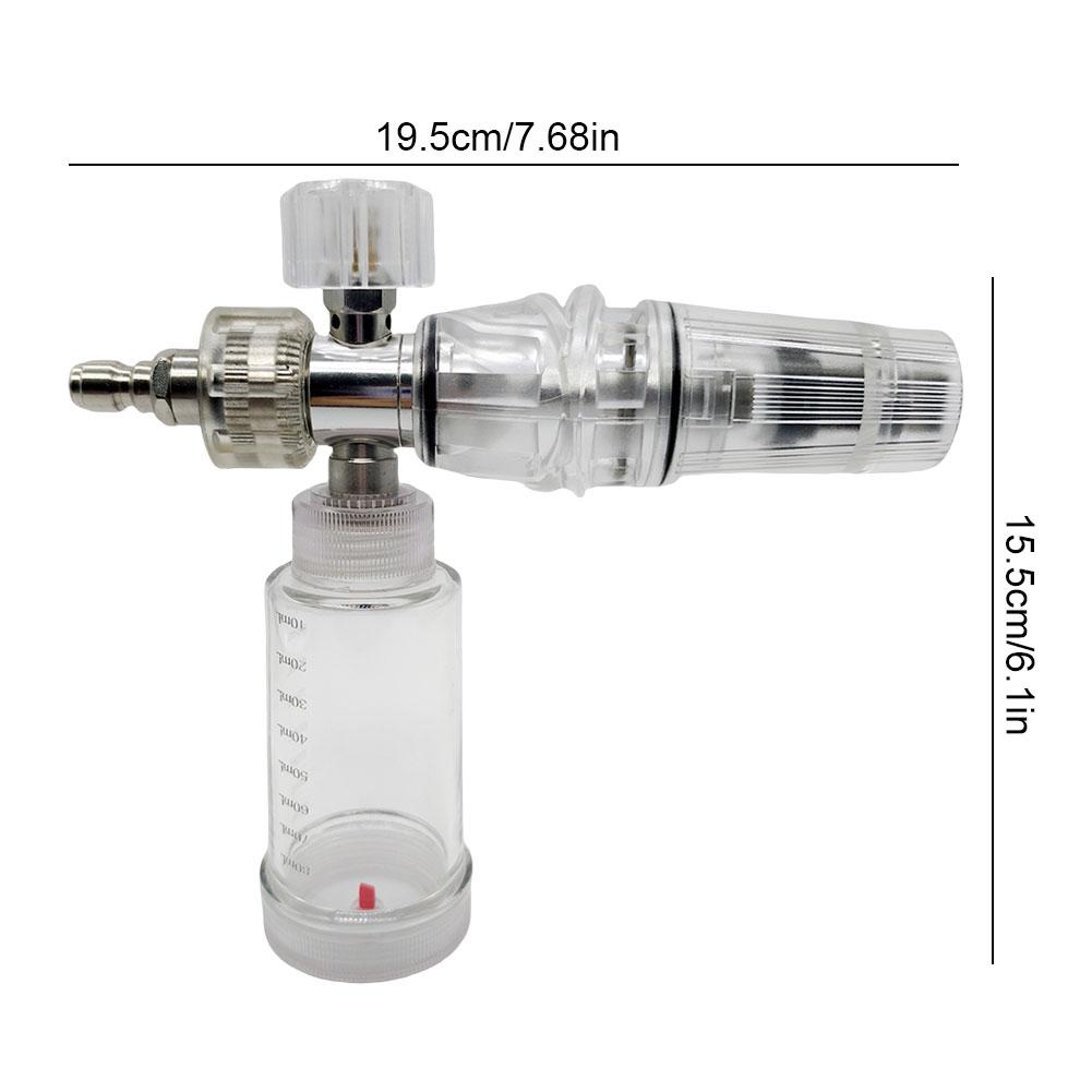 100ml Soap Foam Spray Bottle Adjustable Pressure Washer Gun with 5 Nozzle Tips Foam Spray Pot for Cleaning Cars SUVs