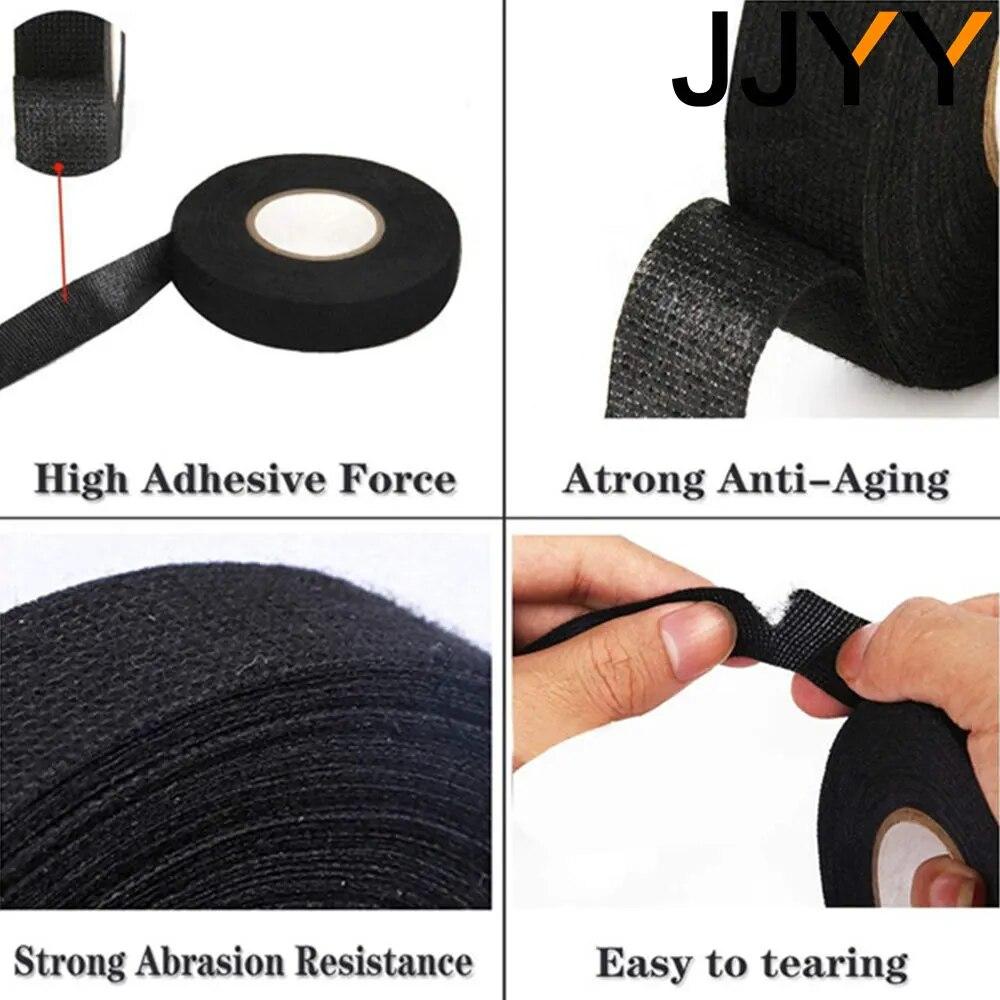 Width 15mm*15M Electrical Insulation Tape Heat-resistant Wiring Harness PET Bundle Flame Retardant Tape