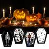 12Pcs Halloween Paper Food Serving Trays Horror Coffin Snack Cookie Gift Boxes Trick Or Treat Halloween Party Decor Supplies