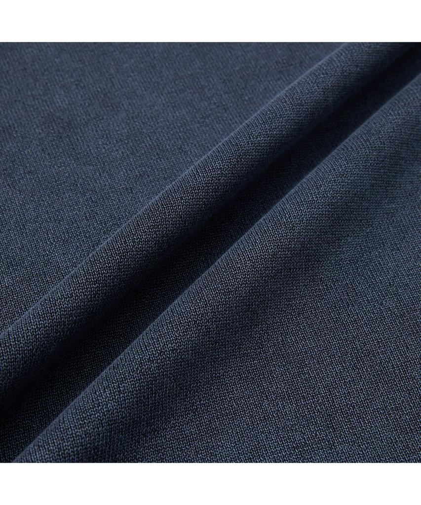 Silijeu Garment Dyed Open Collar Sweater Sawam26581Bud