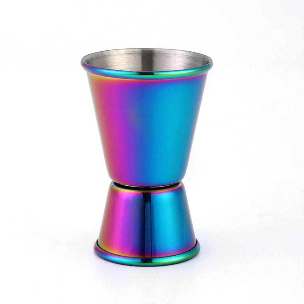 

Мерный джиггер 1/2-1 унция Двойная мерная рюмка для коктейлей Новая мерная чашка для барменского искусства разноцветный