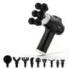 Mini Fascia Gun 38 Level High Frequency Vibration 6-Heads Body Massage Gun Muscle Relaxation Shoulde Waist Back Leg Arm Massager