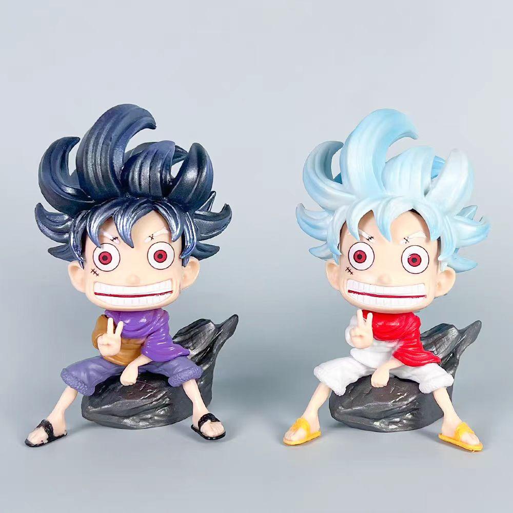 15cm Anime One Piece Figure Luffy GEAR 5 Figurine Nika Luffy Q-version Cute Action Figures Collectible Model Toys Gift