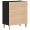 Sideboard in Black Oak Look 57 x 35 x 70 cm Engineered Wood