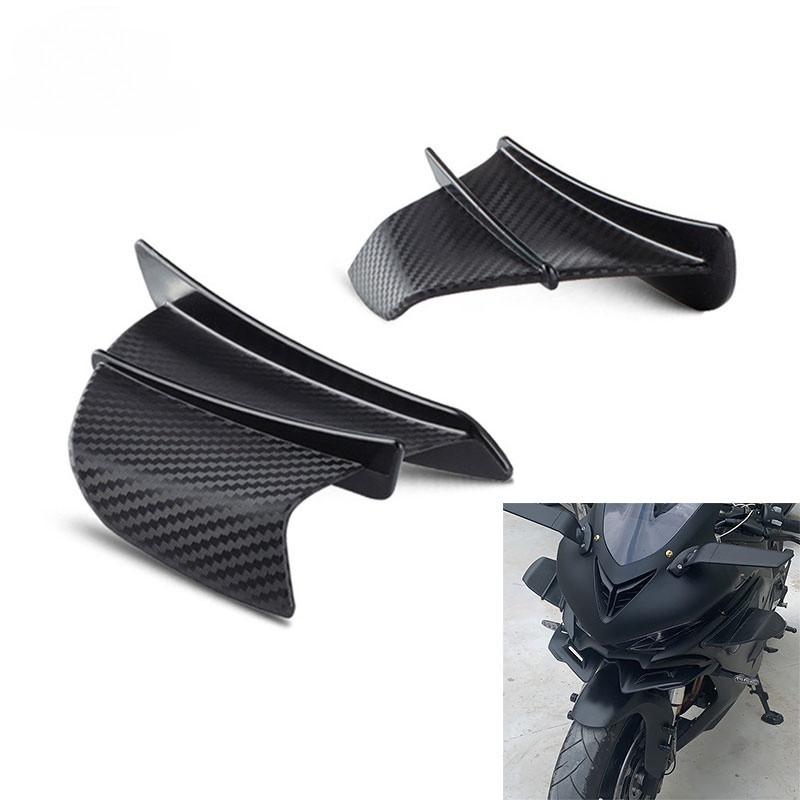 2KS Univerzální Motocyklové Winglety Deflektor Vzduchu Motocykly Instalované Pro Winglet Čelního Skla Aerodynamický Křídelní Kit Spoiler
