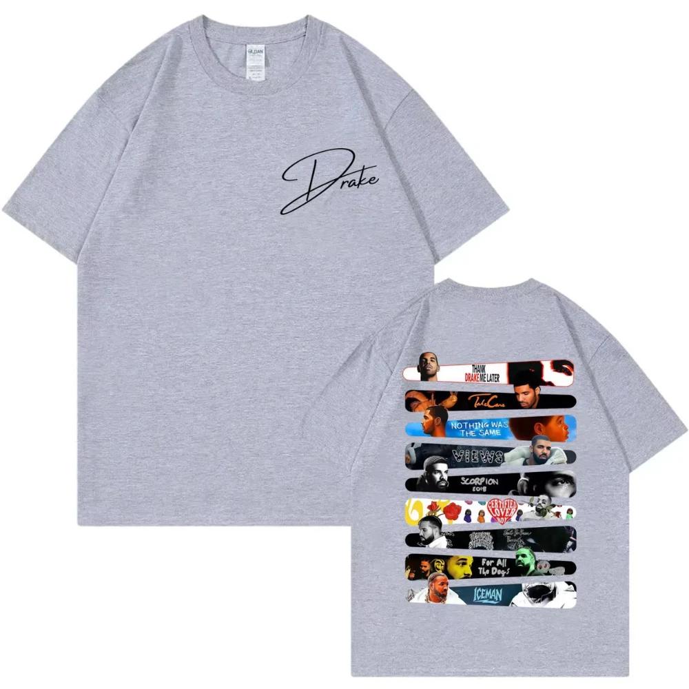 Rapper Drake Album Graphic T Shirt Men's Women Clothing Fashion Hip Hop Short Sleeve T-shirts Summer Casual Loose Cotton T-shirt
