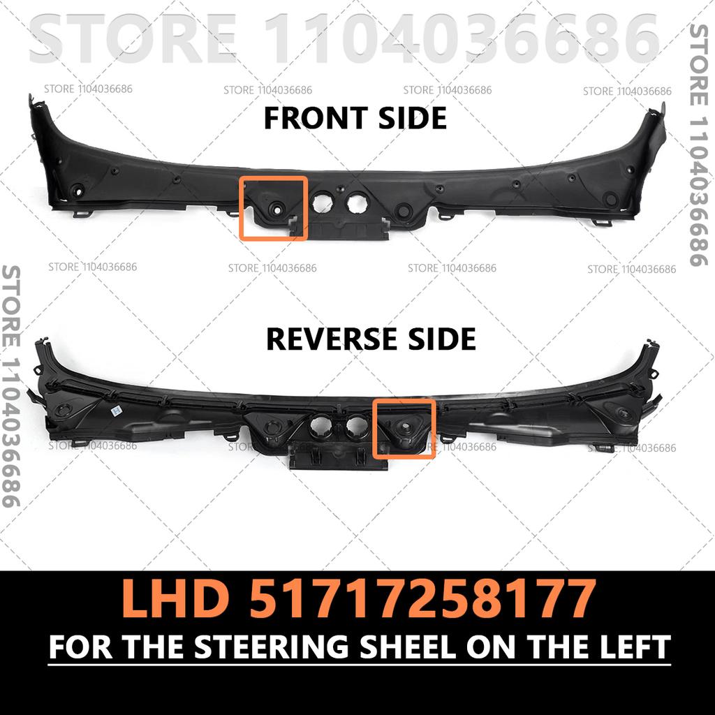 For 2012-2019 F30 F31 BMW 320i 328i 330i 335i 340i 328d 330e M3 M4 Windshield Wiper Cowl Cover LHD 51717258177 RHD 51717258178
