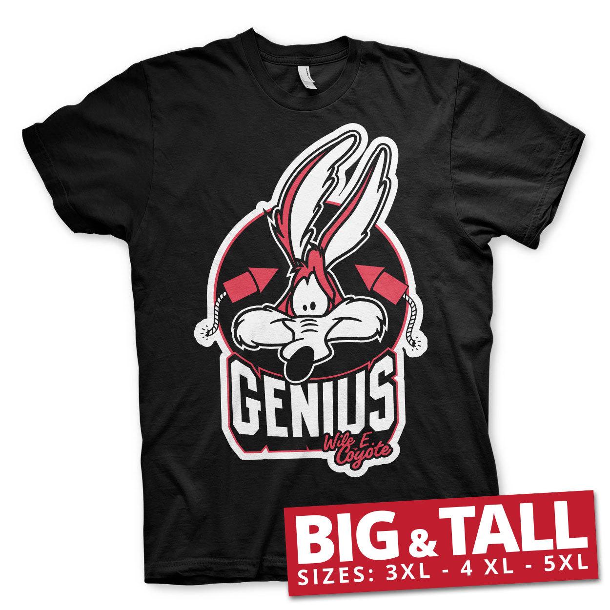 Licence Officielle Wile E.Coyote Génie Gros  Grand 3XL4XL5XL Homme T-Shirt XXXXL
