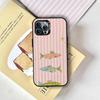 Dreifarbige gestreifte Fisch-Handyhülle für iPhone 17,16,15,14,13,12,11 Plus,Pro Max,XS,Bunte Silberne Handyhülle Funda Cover