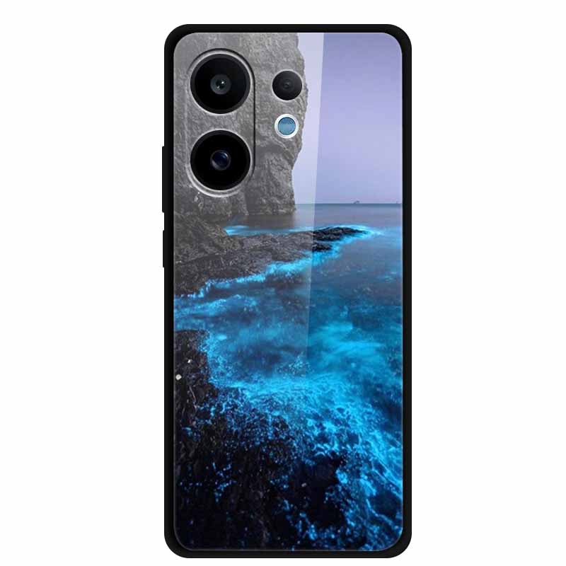 For Vivo V60 5G Glass Case Fashion Cool Animal Tempered Glass Back Cover Case For Vivo V 60 2025 Phone Cases 6.77" Fundas Coques
