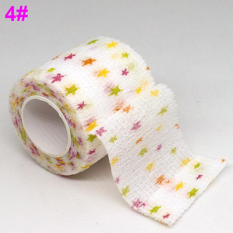 1/4.5M Bendaggio Elastico Autoadesivo Colorato Nastro Avvolgente Per Supporto Ginocchio Caviglia Polso Accessori Tattoo Sportivi Animali Domestici