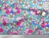 Soimoi Japan Crepe Satin Fabric Leaves & Plumeria Flower Decor Fabric Printed Metre 42 Inch
