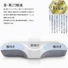 MRedoxe Memory Comfortable Sleep Neck Side Washable 3D Structure Pillow, Foam, Pillow, Relief, Sleeper, Cover, (White + Gray)