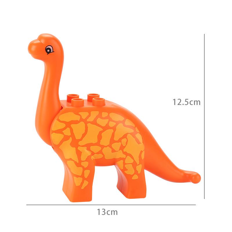 Large Dinosaur Building Blocks: Transforming T-Rex, Pterodactyl, Dilophosaurus & Velociraptor Scene Accessories Set