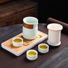 Zhuijia Ge Kiln Crackle Glaze Portable Tea Set