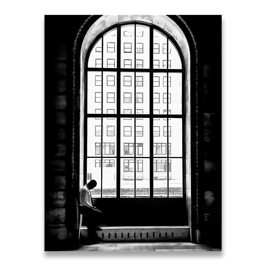 Black White Vintage Poster Abstract Line Nordic Posters And Prints Wall Art Canvas Painting Wall Pictures For Living Room Decor