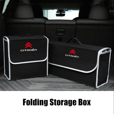 Cutie de depozitare pliabilă din pâslă pentru portbagajul mașinii Organizator auto Cutie de depozitare și organizare Accesorii auto Pentru C1 C2 C3 C4L VTS C-ELYSEE DS