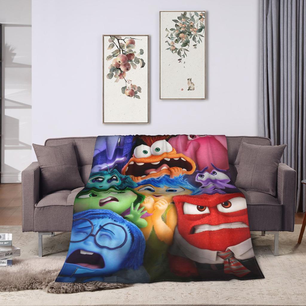 I-InsideS O-Out Blanket Quality Super Warm Throw Blanket Winter Children Couch Chair Sofa Bed Print Bedspread