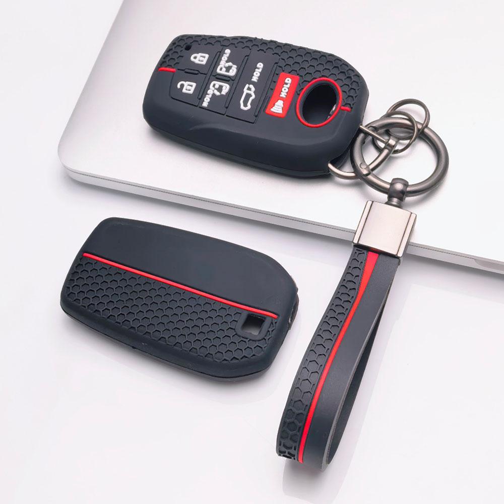 Premium Honeycomb Silikon Smart Nyckelring Nyckelknippa Passar Toyota Sienna Highlander Venza Grand Highlander Reptåligt Skydd Stötsäkert
