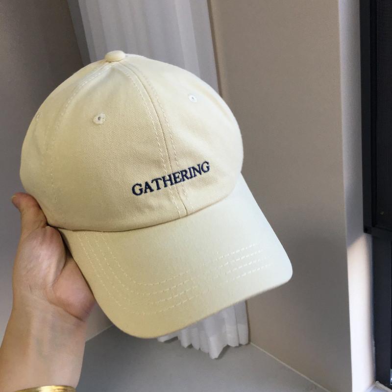 Unisex Adjustable Baseball Cap With Breathable Fabric And Trendy Embroidery Letter