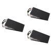Door Stopper Safe Stainless Steel Rubber Guard for Home 3Pcs Black