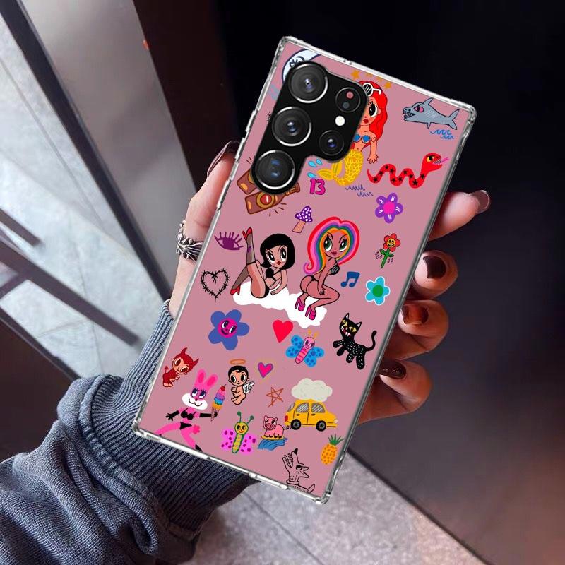 Karolg M-Manana Sera B-Bonito Phone Case For Samsung Galaxy S26 S25 Edge S24 S23 Ultra S22 Plus S21 S20 FE Soft TPU Back Cover F