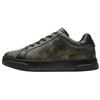 Highline Leather Round Toe Lace-Up Low-Top Sneakers Men Sneakers Black CZ556-UEI
