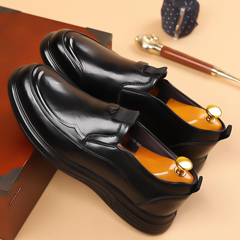 Mens Dress Shoes Men's Leather Skin Shoes for Men Elegant Casual Business Luxury Social Male Shoe