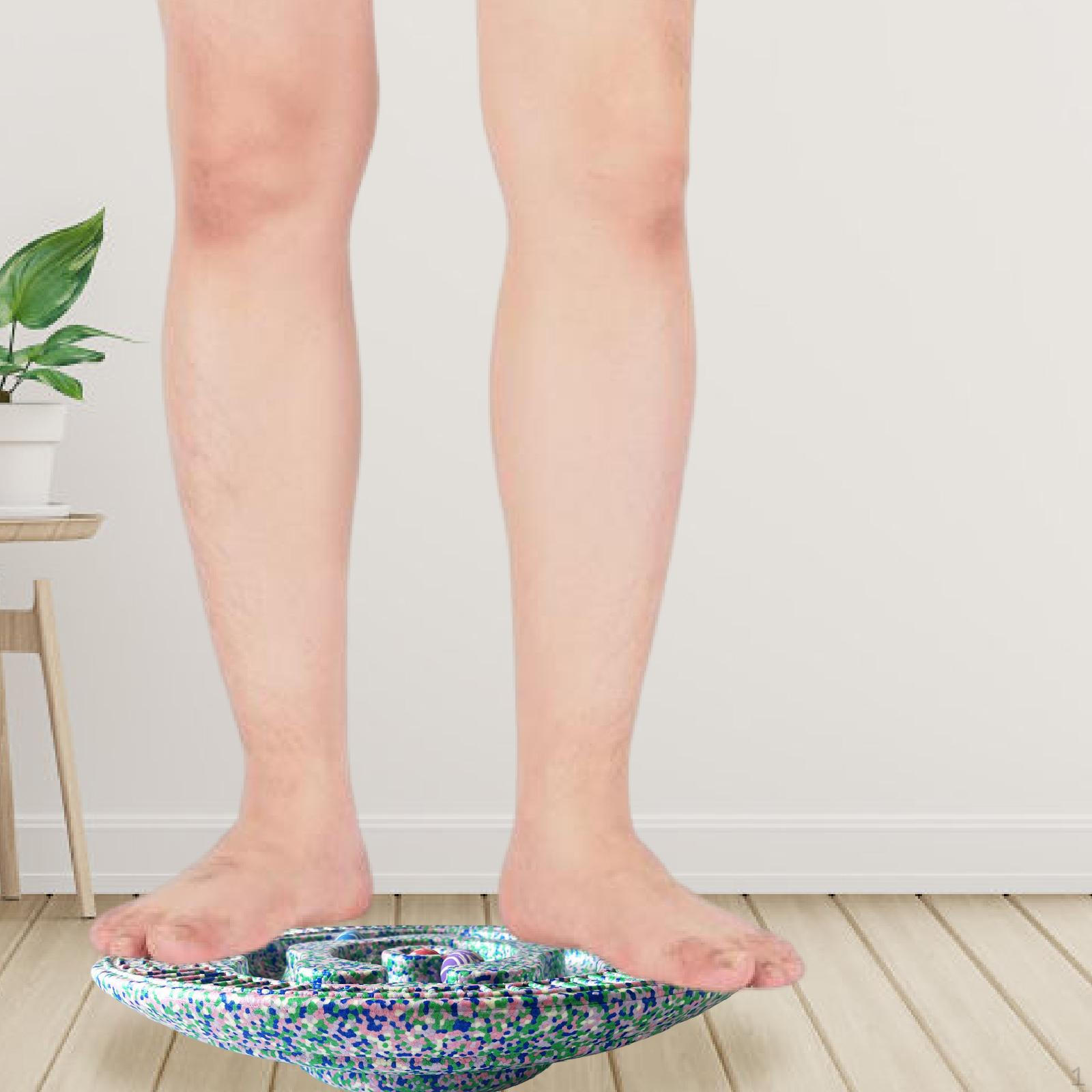 

Kids Wobble Balance Board Core Training Home Stability Sensory Toy for Full Body Exercise Multicolor