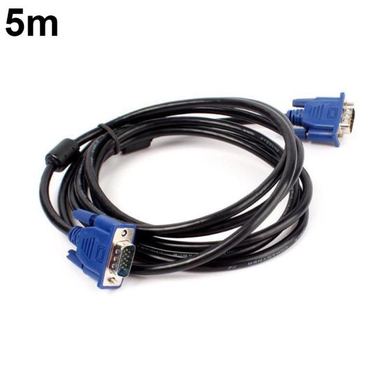 1.5/3/5/10M VGA Male Extension Cable Cord to Male Converter for PC TV Monitor