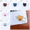 Cable Protector Clip Cute Animal Leather Cable Winder Anti Loss    Necklace Organizer
