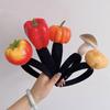 Novelty Knitted Headbands Stuffed Vegetables Hairbands Comfortable Costume Headpiece for Party Costume Accessory