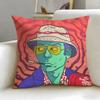 Classic Movie Fear Loathing Las Vegas Cushion Cover Soft  EasyWash Pillow Case  Versatile for Couch Bed Travel and Office
