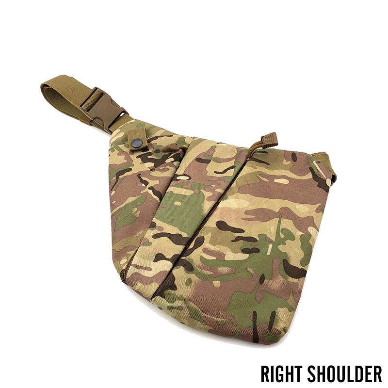 Multifunctional Concealed Storage Gun Bag Holster Men's Left Right Nylon Shoulder Bag Anti-theft Bag Chest Bag Hunting