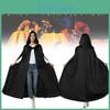 Versatile Gothic Black Cloak Ideal For Halloween Parties And Anime Costume Shows