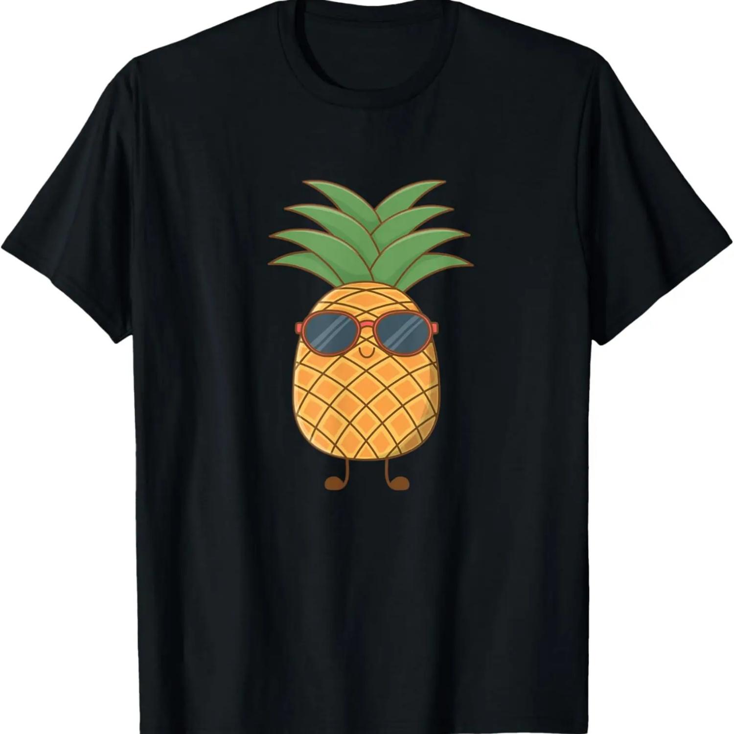 Funny pineapple cartoon T-Shirt S