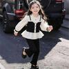 Korean Style Little Coco Shirt & Flare Pants Set for Girls - Spring Casual Fashion.