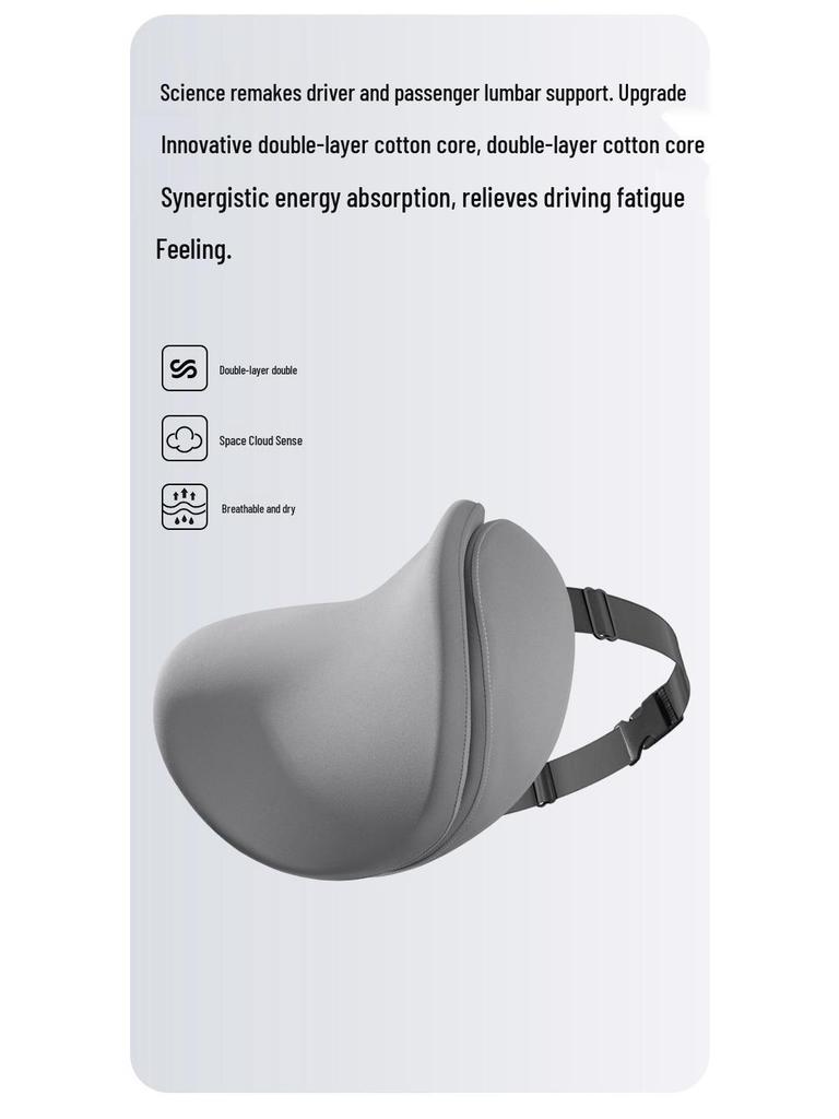 Memory Foam Car Seat Cushion with Lumbar and Neck Support