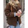 Retro Suede Women's Jacket - Cross-Border European & American Style