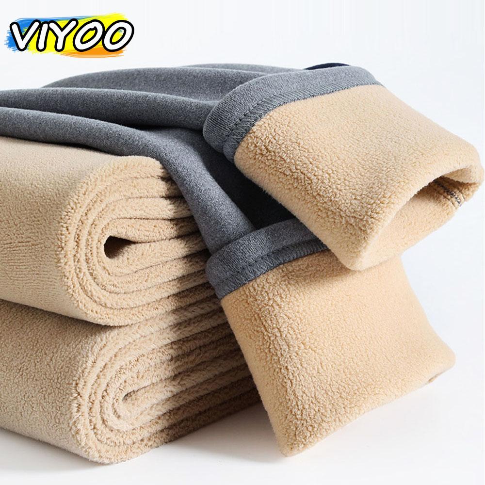 Men's Hihg Quality Winter Plus Velvet Legging Underwear Thermals Clothes Trousers Outdoor Thick Pants