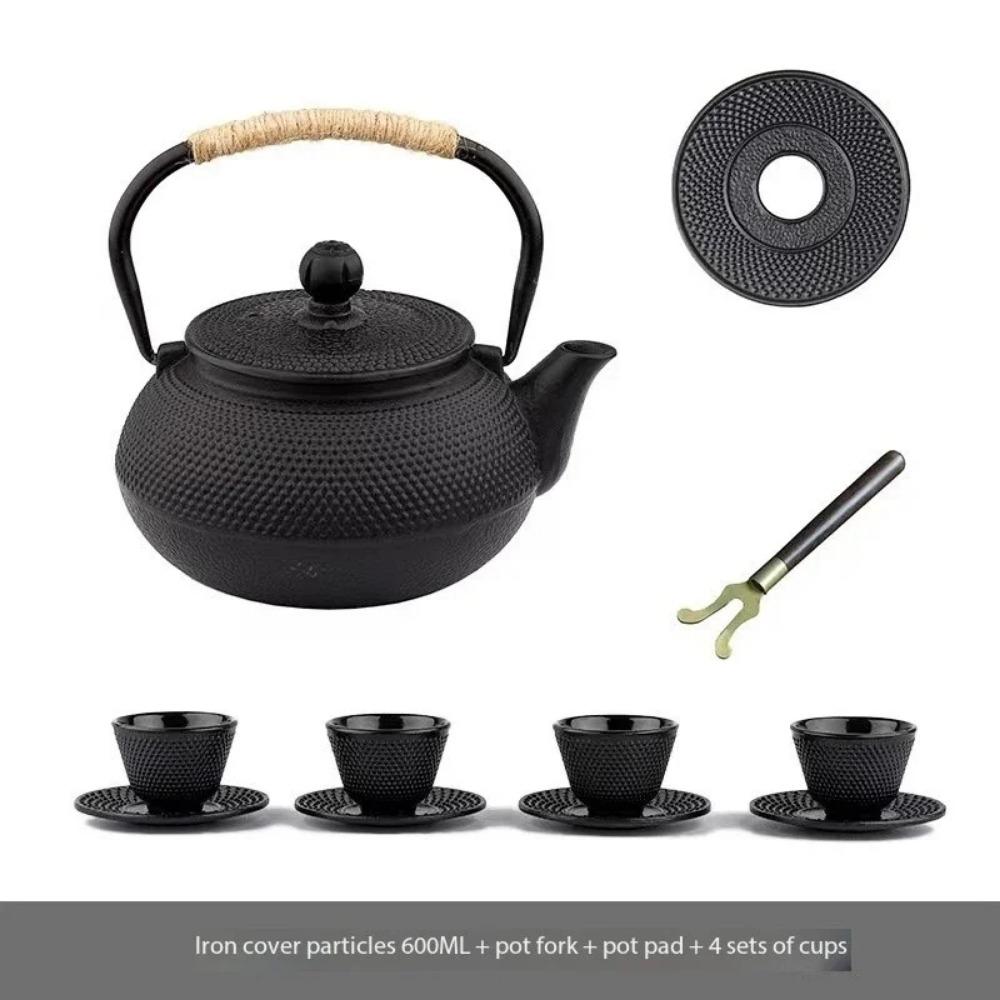Japanese Cast Iron Tea Teapot Outdoor Kettle with Filter Boiling Water Teapot Kettle for Oolong Kung Fu Puer Tea Kitchen Teaware
