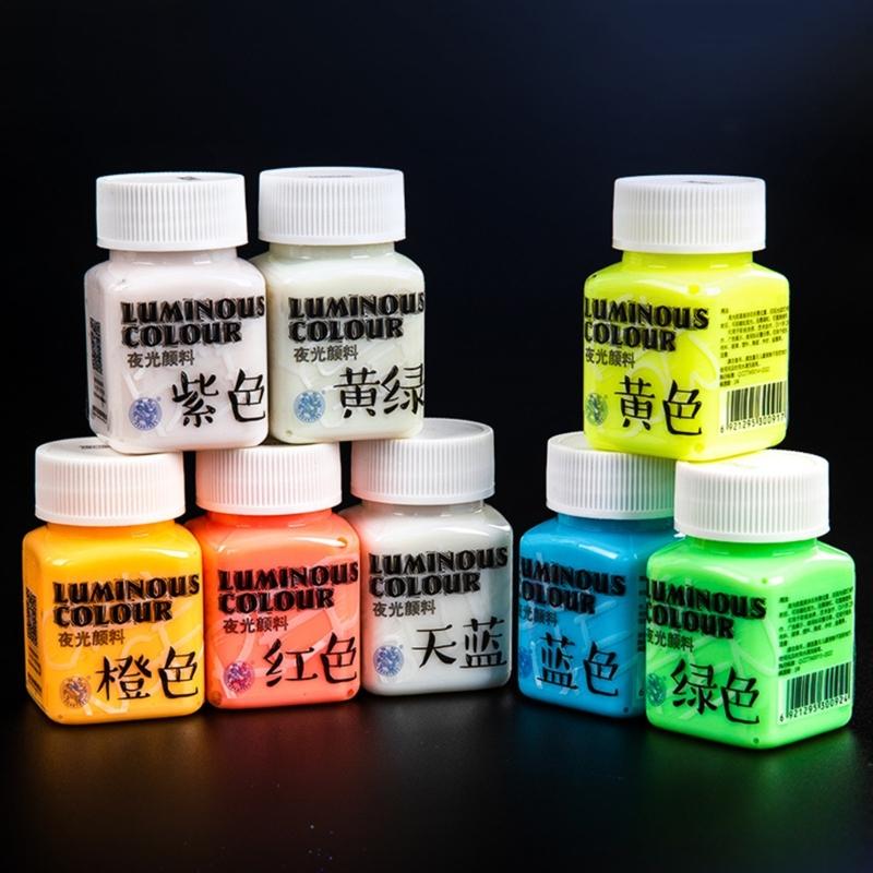 Glow in the Dark Paint,Acrylic Paint for Decorations,Art Painting Rich Pigments